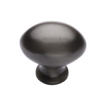 M Marcus Heritage Brass Oval Design Cupboard Knob 32mm 